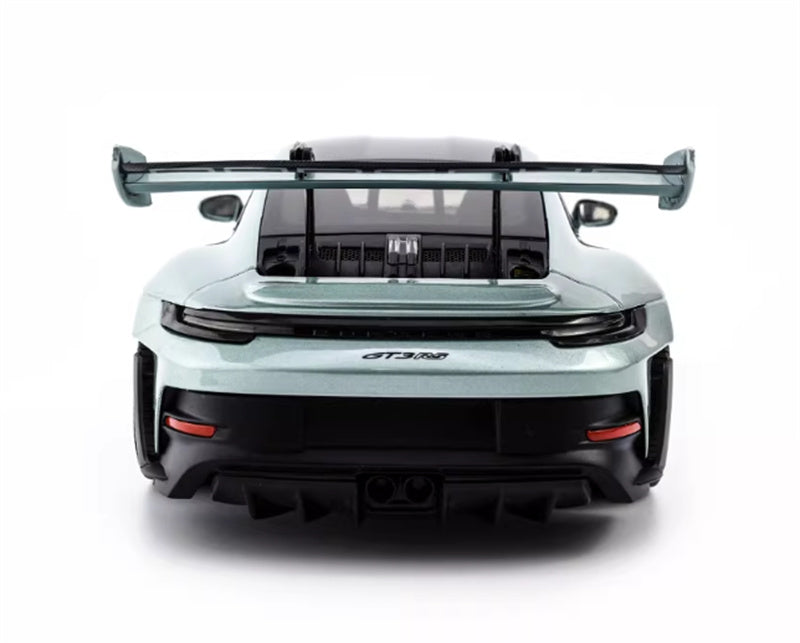 1:18 PORSCHE 911 (992) GT3 RS 2023 Silver Carbon Cover  MINICHAMPS  DIECAST Car Model