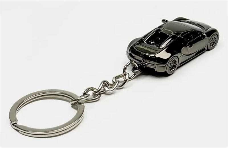 1:87 Bugatti   Electroplating Dark gray  SEEKER  DIECAST Keychain Model