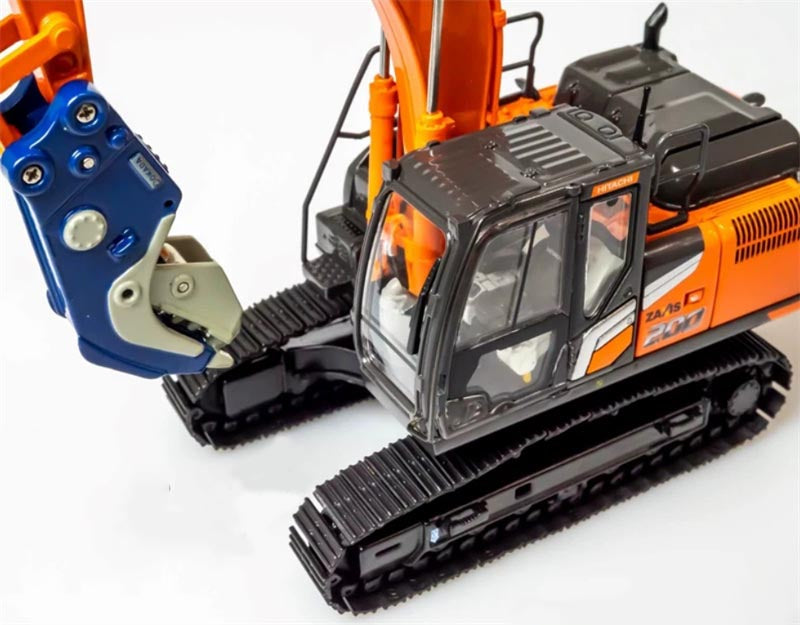 1:50   ZX200-7 Hitachi Open door version w/ hydraulic shear  Diecast Model