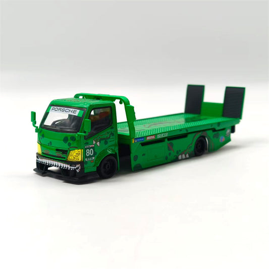 1:64 Hino H300 Dinosaur Painting Green Mega Gear DIECAST Model