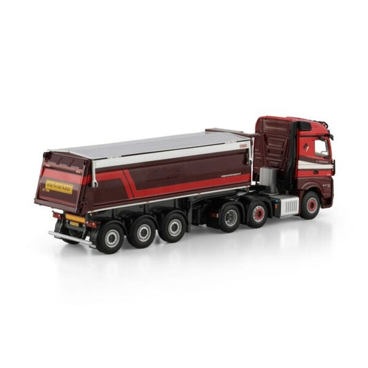 1:50 MB A. VAN GRUNSVEN ACTROS MP5 6X2 TIPPER TRAILER 3 AXLE WSI   DIECAST Model