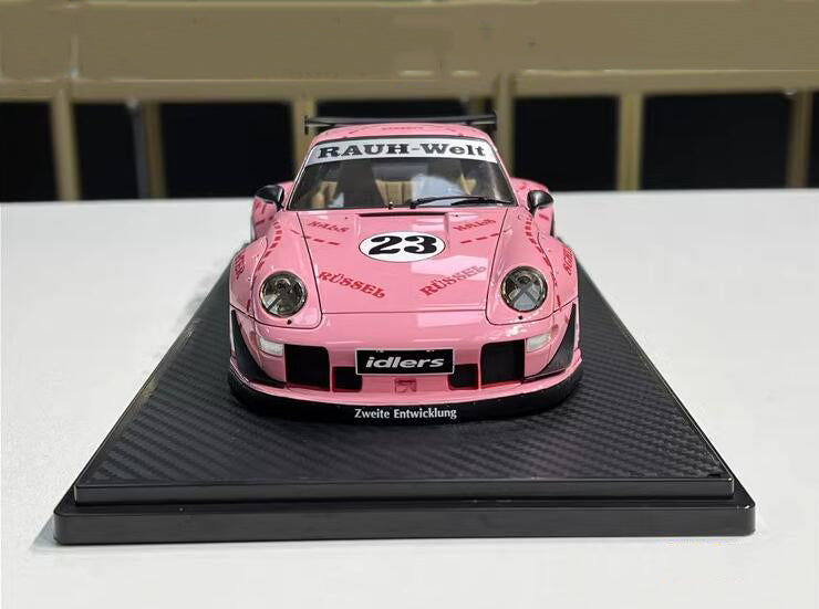 LGNITION MODEL Porsche 993 RWB Pink #23 Wide Body Modified Edition 1:18car Pre-a Model