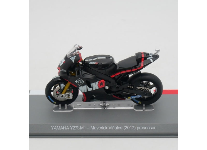 1:18 Yamaha YZR-M1 2017 Black Maverick Vinales Preseason IXO  Diecast Motorcycle Model