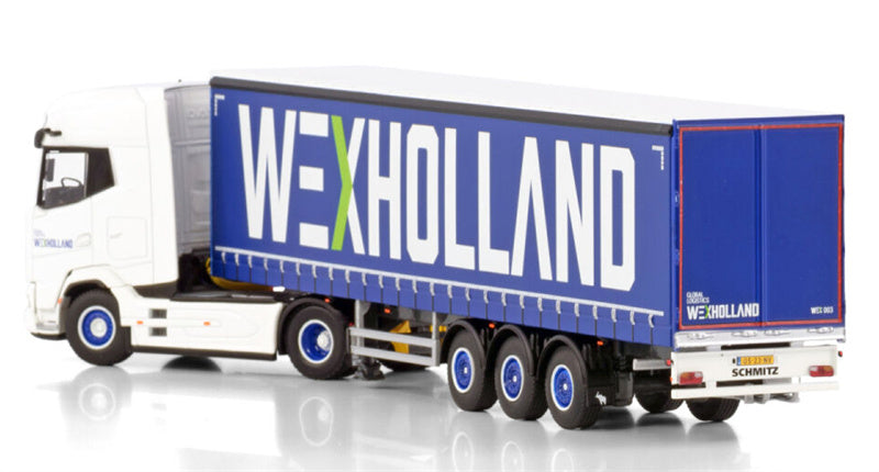 WSI DAF XG+ 4X2 CURTAINSIDE TRAILER - 3 AXLE Wex Holland 1:50 Truck Pre-built Model