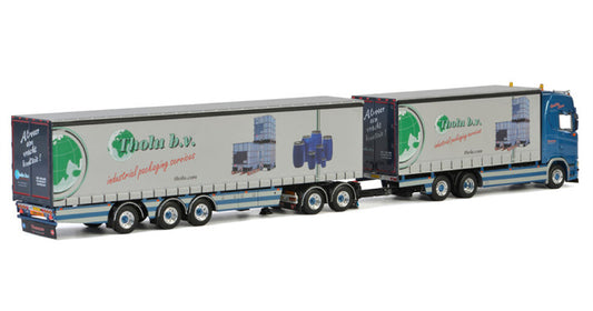 WSI SCANIA S HIGHLINE CS20H 6x2 TAG AXLE CURTAINSIDE LZV COMBI Tholu b.v. 1:50 Model