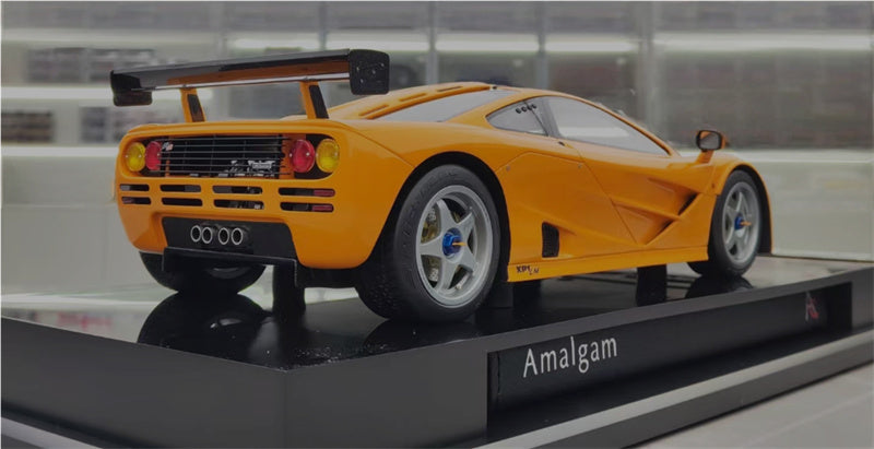 1:18 McLaren F1 GTR Orange Amalgam Resin Car Model view5