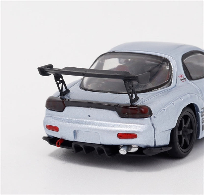 1:64 Mazda RX-7 RE Amemiya‌ Ice Blue BSC DIECAST Limited Edition 499pcs ONLY Model