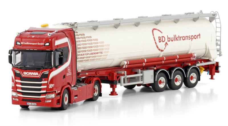 WSI SCANIA S HIGHLINE CS20H 4X2 TIPPER BULK TRAILER - 3 AXLE BD Bulktransport 1:50 Truck Pre-built Model