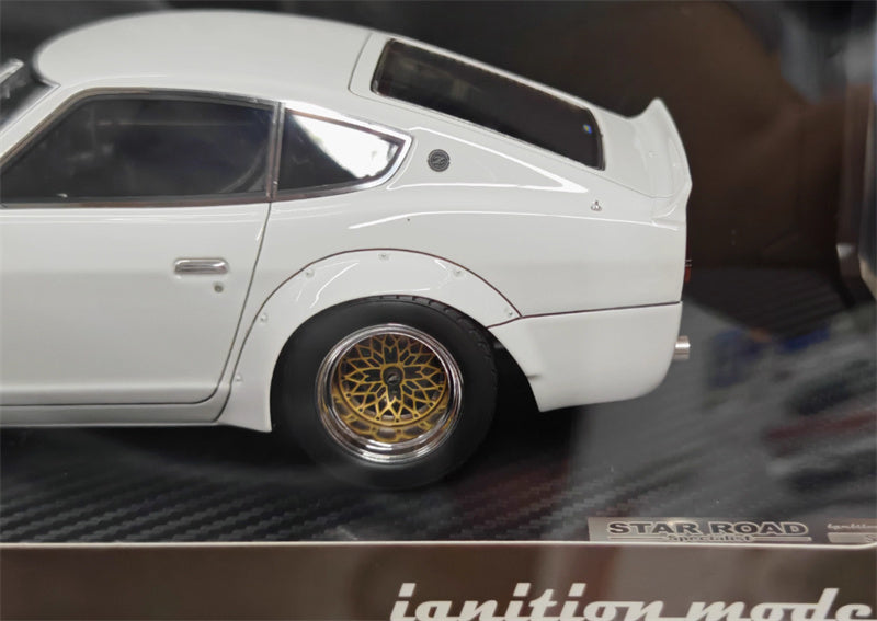 IGNITION MODEL Nissan Fairlady ZS30 STAR ROAD white 1:18 Car Pre-built Model view3