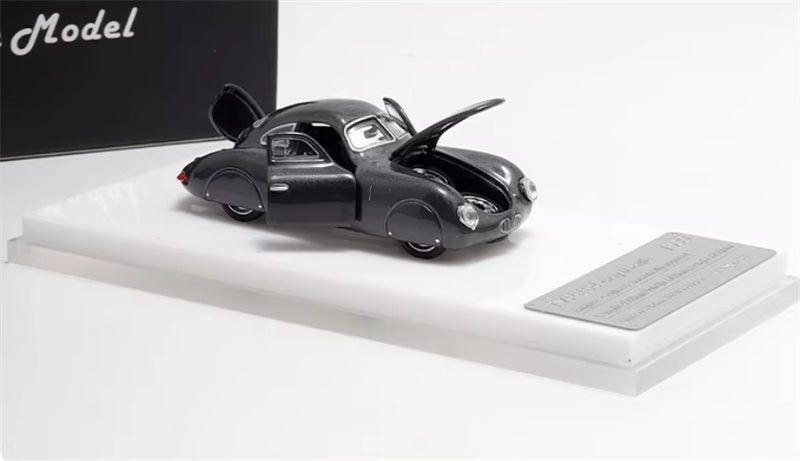Oldtime Model Porsche Original TypE 64 1939 Metallic Gray 1:64 Car Pre-built Airliner Model Display view7