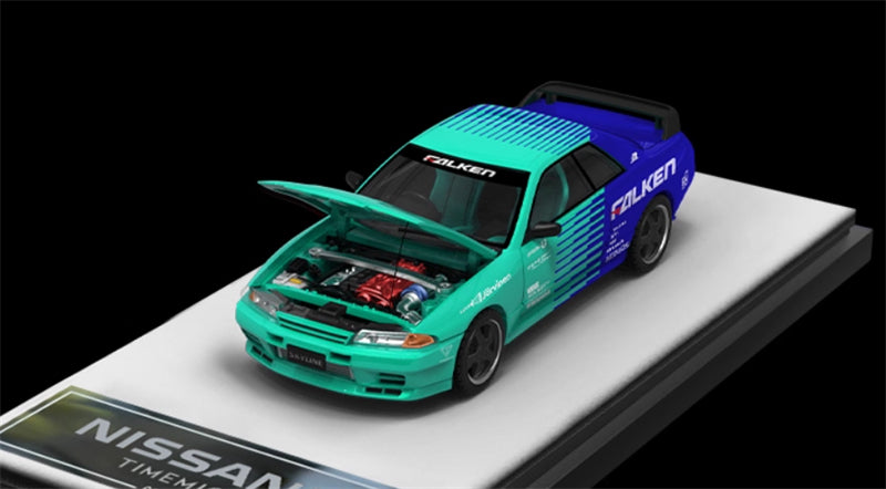 TIMEMICRO Nissan GTR R32 Z-Tune SKYLINE Limited Edition 999PCS ONLY 1:64 Car Pre-built Model view1