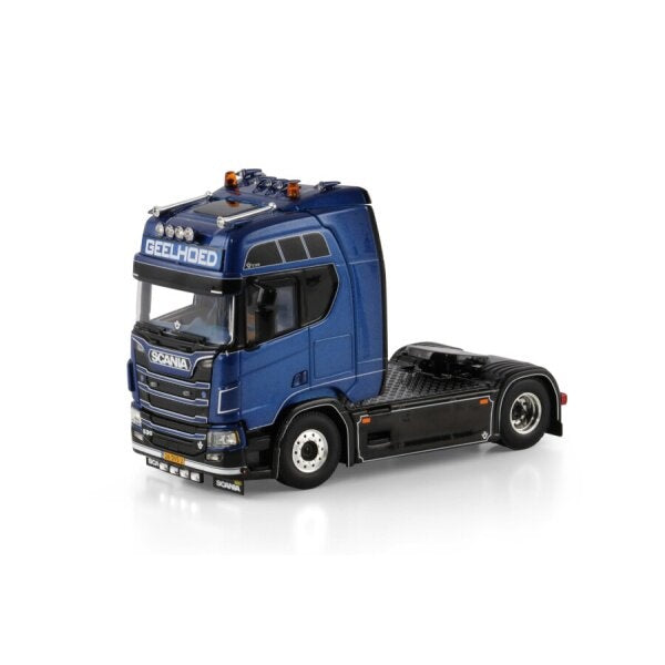 1:50 SCANIA GEELHOED R Highline CR20H 4X2 WSI  Blue DIECAST Model