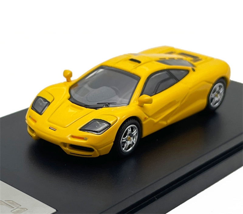 LCD-MODELS Mclaren F1 Super Car Yellow 1:64 car Pre-built Model view1