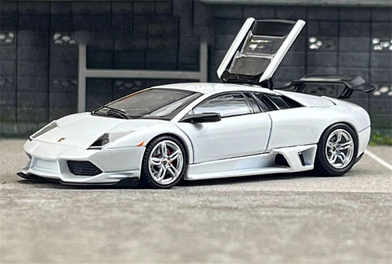 Phantom Knight Lamborghini Miura LP640 sports car Limited Edition 999PCS ONLY Hardtop white 1:64 Car Pre-built Model view5