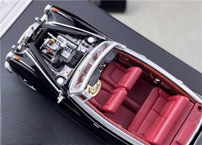 SEEKER Mercedes Benz 300D Adenauer W189 1959 convertible Soft top Black 1:64 Car Pre-built Model view10