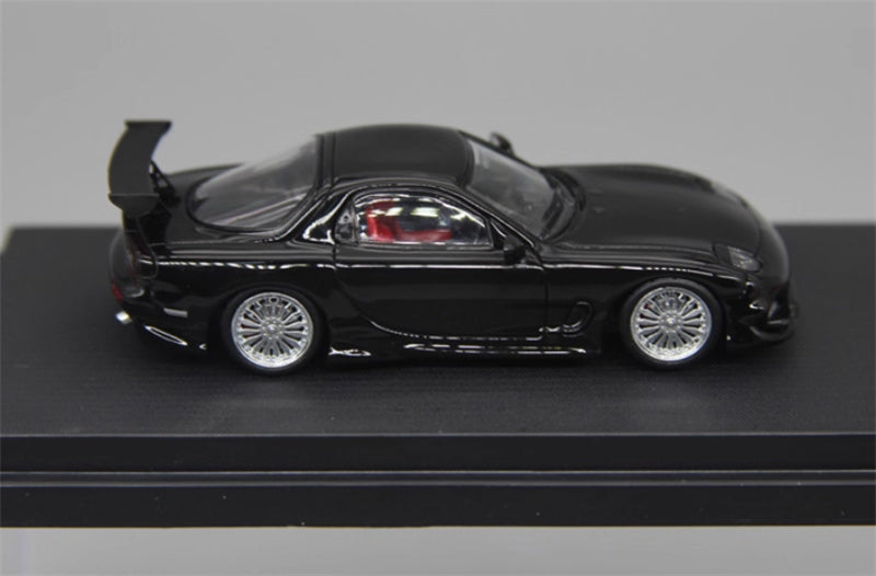Mortal Mazda RX7 Veilside Limited Edition black 1:64 Car Pre-built Model view3