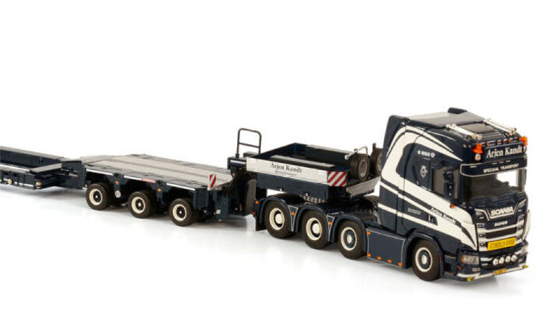 WSI SCANIA S HIGHLINE CS20H 8X4 INTER COMBI SCHEUERLE ARJEN KANDT 1:50 DIECAST Truck