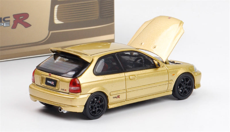 Focal Horizon Honda Civic EK9 Type-R 1st Generation Gold Limited Edition 999PCS ONLY 1:64 Car Pre-built Model view4