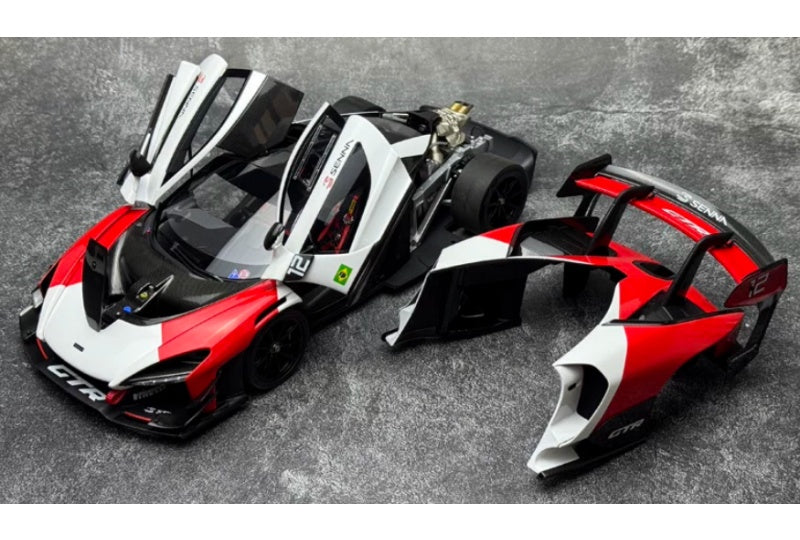 1:18 McLaren Senna GTR #12  red and white LCD MODELS   DIECAST Model
