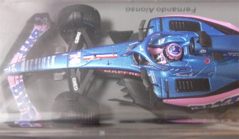Spark Alpine A522 BWT 7th Monaco GP 2022 FERNANDO ALONSO 1:43 Car Pre-built Model view7