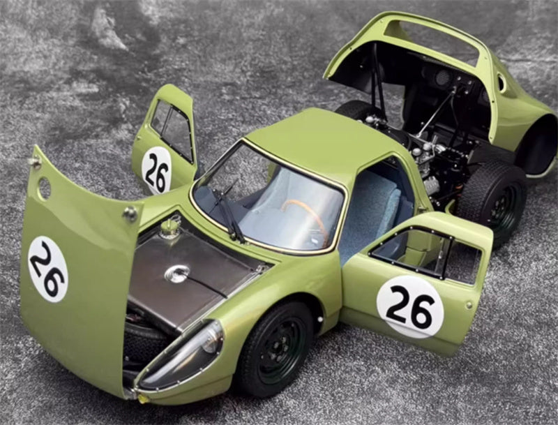 CMC Porsche 904 Carrera GTS Silverstone 1964 #26 Grass green Limited Edition 1000PCS ONLY 1:18 Car Pre-built Model view7