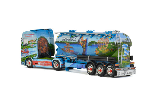 WSI SCANIA S HIGHLINE CS20H 4X2 ONDERLOSSER - 3 AXLE JÜRGEN SCHMID 1:50 Truck Pre-built Model