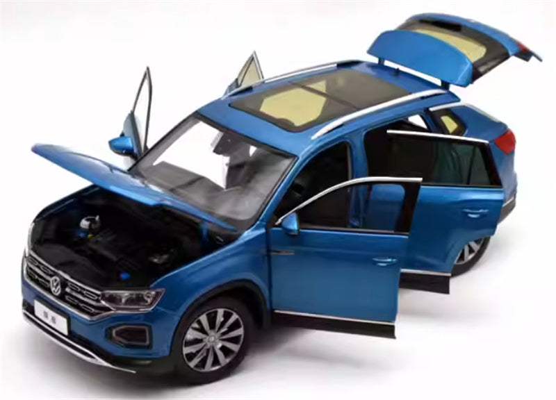 FAW Volkswagen VW TAYRON SUV blue 1:18 Car Pre-built Model view5