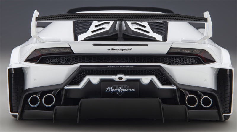 AUTOART Lamborghini HURACAN GT supercar white LBWK AirREX Liberty Walk AK-produce LB PERFORMANCE 1:18 Car Pre-built Model view10
