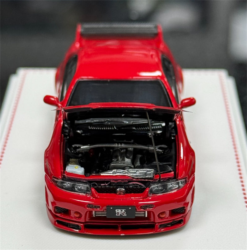 Focal Horizon Nissan GT-R R33 Nismo 400R Red Limited Edition 699PCS ONLY 1:64 Car Pre-built Model view8