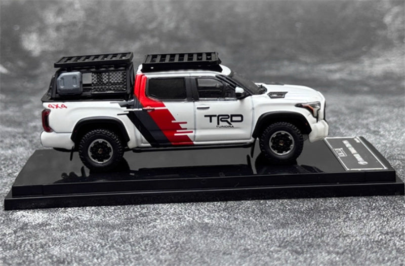 GCD Toyota Tundra TRD PRO pickup left hand drive TRD coating with accessories 1:64 Car Pre-built Model view3