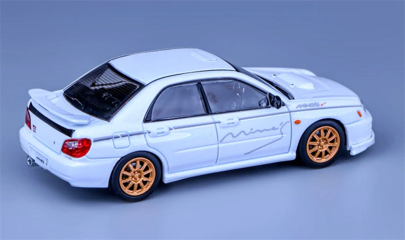 1:64 Subaru Impreza WRX STI 7th Generation Mines Sedan  White Furuya DIECAST Model