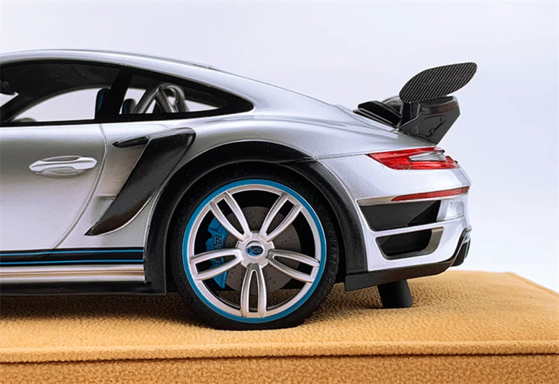AutoBarn TechArt Porsche 911GTS Silver Limited Edition 1:18 DIECAST Car