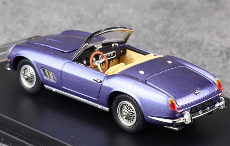 KING MODEL Ferrari 250GT SWB California Open Top Ice Blue Limited Edition 999PCS ONLY 1:64 Car Pre-built Model view6
