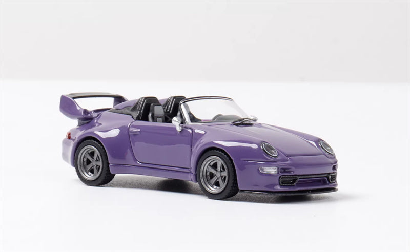 SW Porsche Gunther Werks 993 Night Purple Convertible Limited Edition 499PCS ONLY 1:64 car Pre-built Model view1