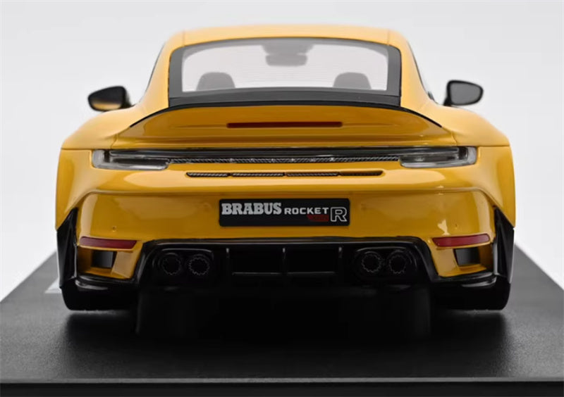 1:18 PORSCHE 911 BRABUS 900 ROCKET-R  Yellow  GT SPIRIT w/ display box Limited Edition 504PCS ONLY Resin Car Model
