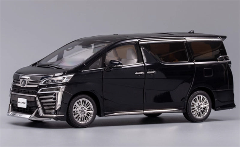 KengFai Toyota Vellfire MPV Business Vehicle Black Right hand drive 1:18 Car Pre-built Model view1