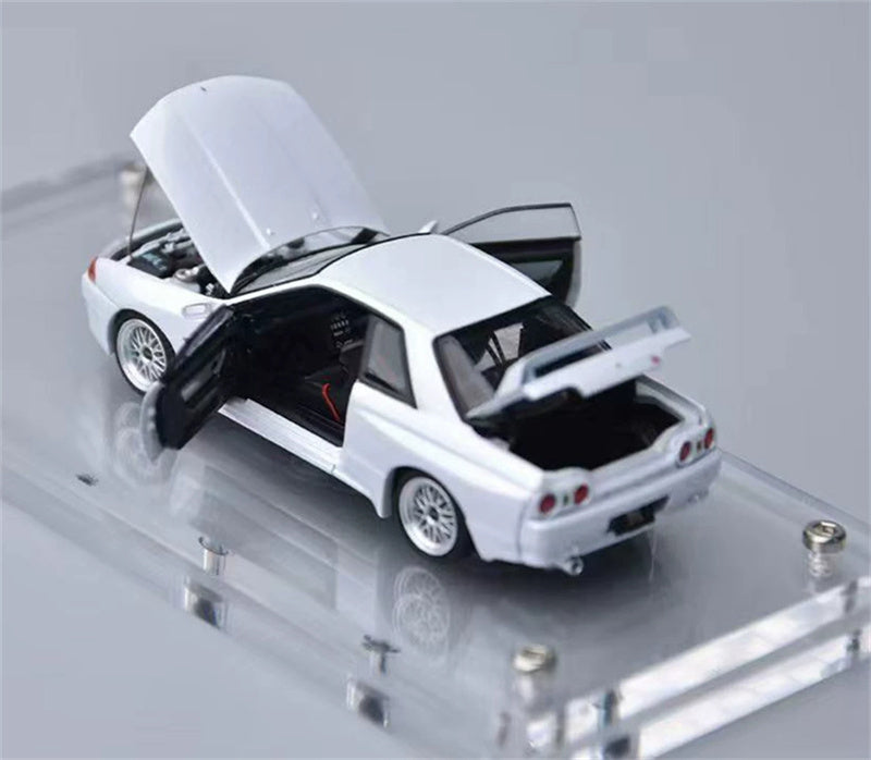 1:64 Nissan Skyline GT-R Nismo R32 White Focal Horizon Full open version Limited Edition 999PCS Only DIECAST Model