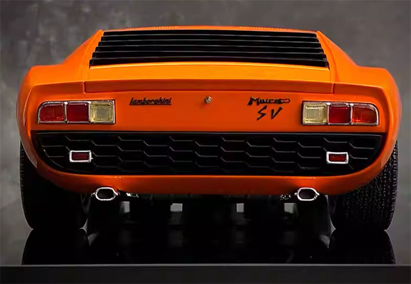 AMALGAM Lamborghini Miura P400 SV orange 1:18 Car Pre-built Model view9