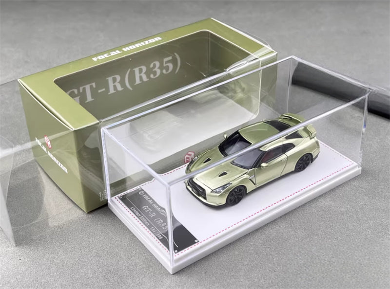 Focal Horizon Nissan GT-R R35 Emerald Green Limited Edition 999PCS ONLY 1:64 Car Pre-built Model view9