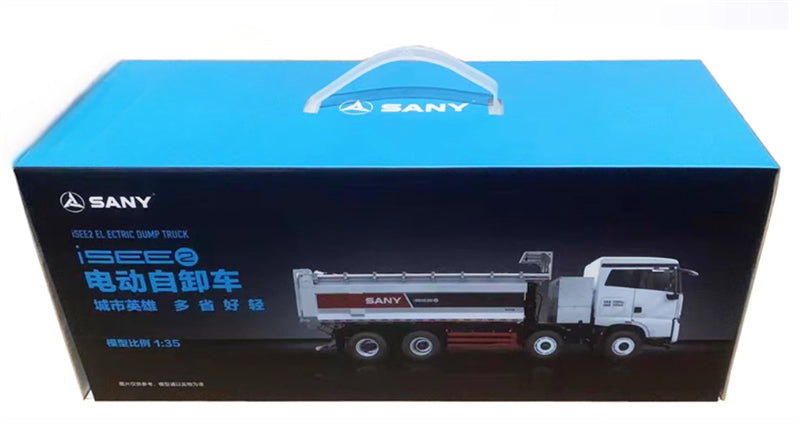 SANY EV new energy electric dump truck charging version 1:35 Truck Pre-built Model