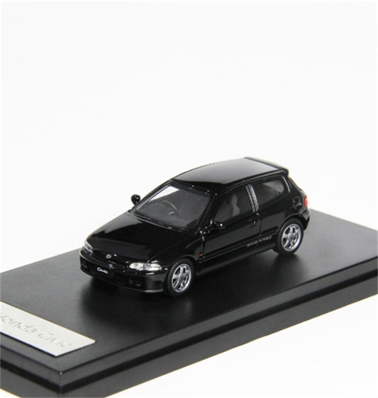 LCD-MODELS Honda Civic SiR II EG6 Black 1:64 car Pre-built Model view1