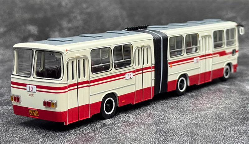 Beijing Public Transport Jinghua BK663 10 Route Articulated Bus 1:64 Bus Pre-built Model view7