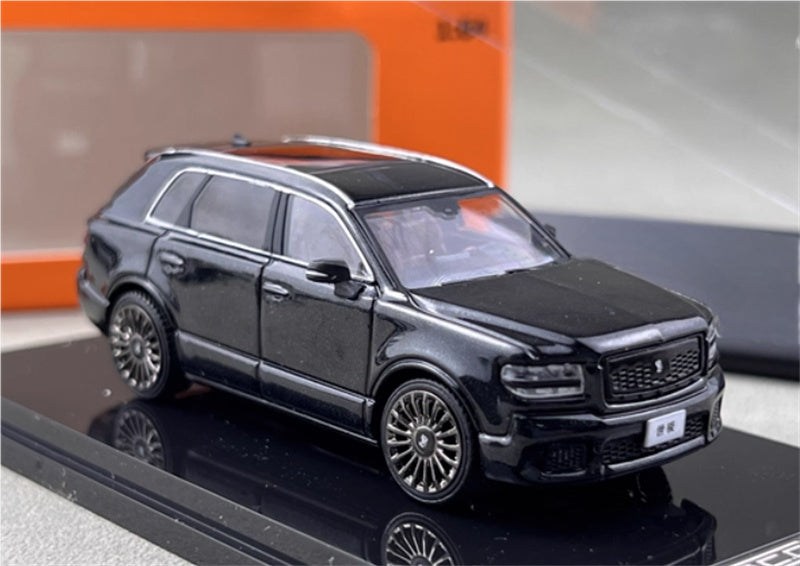 GCD Toyota Century 3rd Generation G70 SUV black left hand drive 1:64 Car Pre-built Model view5