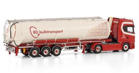 WSI SCANIA S HIGHLINE CS20H 4X2 TIPPER BULK TRAILER - 3 AXLE BD Bulktransport 1:50 Truck Pre-built Model