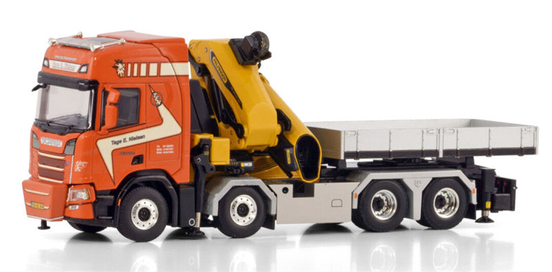 WSI SCANIA R CR20H 8X4 TEC 7 + HITCH Tage E Nielsen 1:50 Model