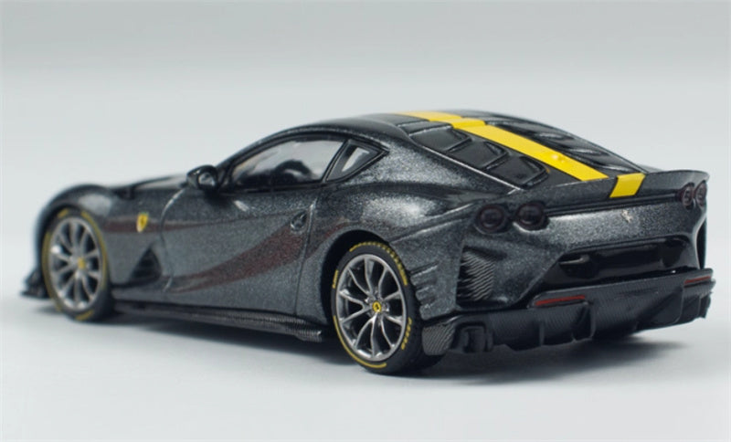 BBR MODELS Ferrari 812 Competizione Grigio Competizione 1:64 Car Pre-built Model view2