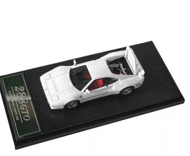 Hone Model Ferrari 288 GTO White Limited Edition 299PCS ONLY 1:64 car Pre-built Model view7