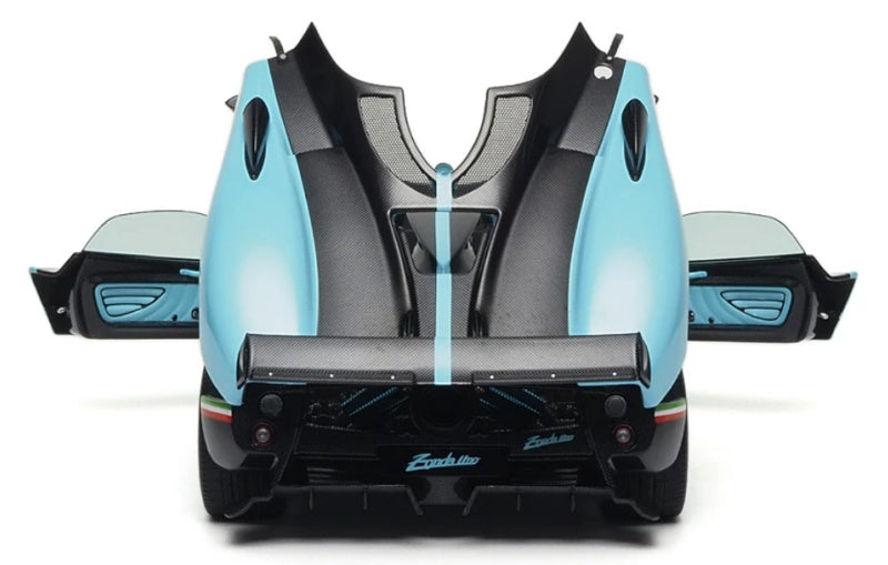 1:18 Pagani Zonda Uno Almost Real convertible version T Blue Diecast Model view2