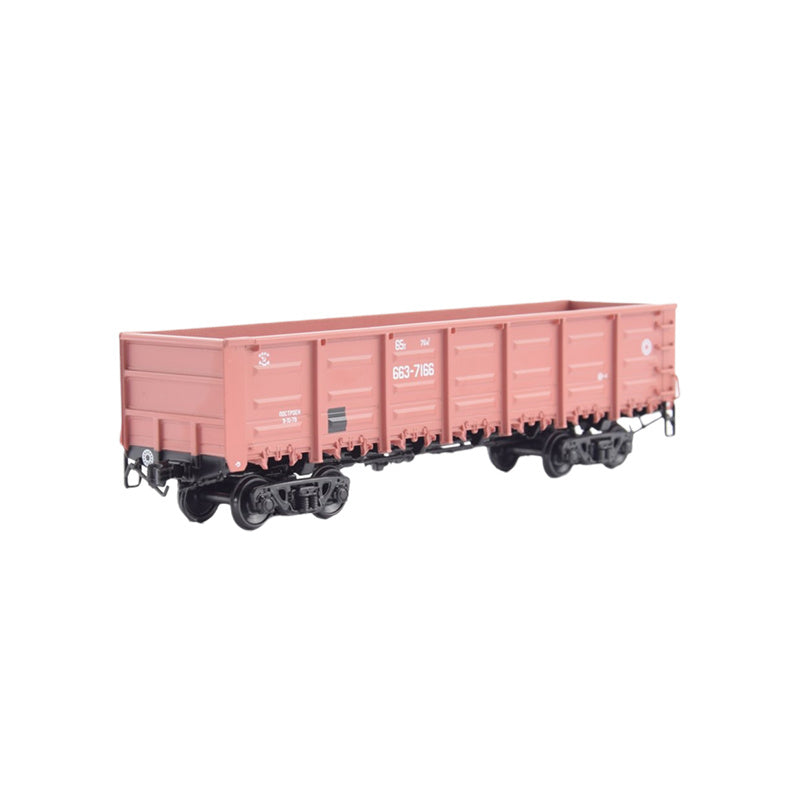 Modimio Soviet Railway Ore Coal Freight Transport Open wagon GONDOLA-12-119 Special Edition 1:87 Truck Pre-built Model