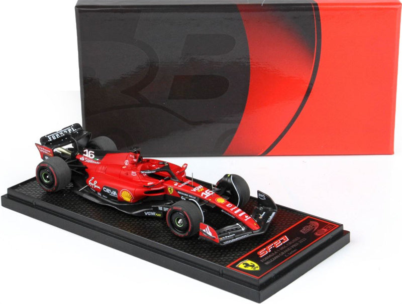 1:43 BBR MODELS Ferrari SF23 3rd Belgian Grand Prix 2023 Leclerc #16 LTD 120PCS view7
